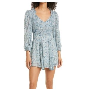 NWT Loveshackfancy Cassidy Dress in Ocean Breeze size 10